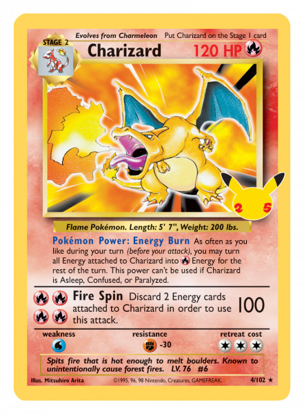 Base Set Charizard with Stamp