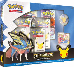 Pokémon TCG: Celebrations Collection—Deluxe Pin Collection with Zacian LV.X