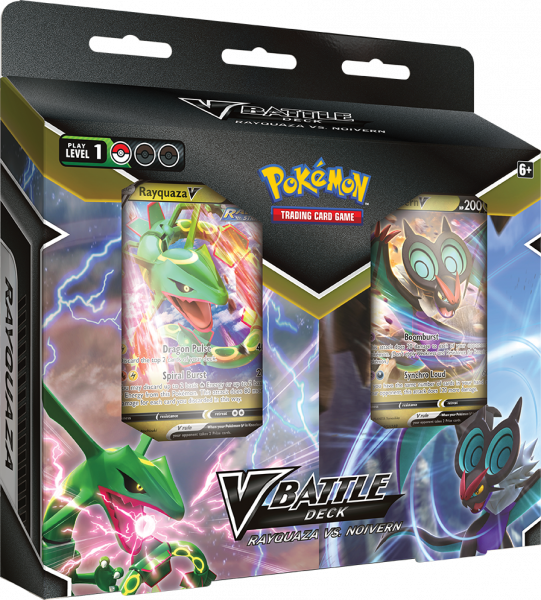 V Battle Deck Double Pack with both Rayquaza V and Noivern V decks