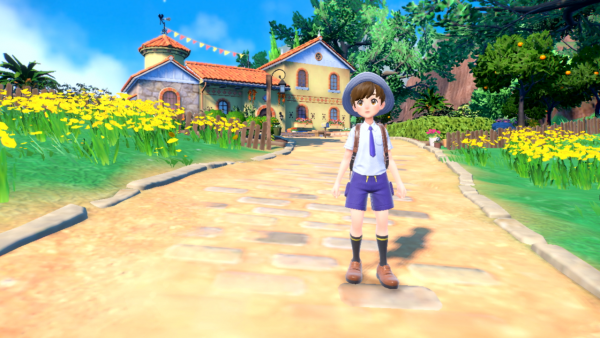 Player character in Violet outfit