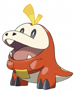 Fuecoco, the small fire crocodile Pokémon