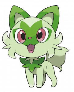 Sprigatito, a grass cat Pokémon