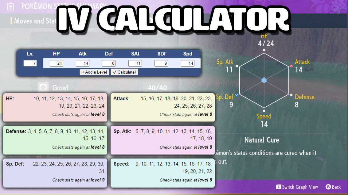 Adaptado Algebraico Oblicuo Marriland's Pokémon IV Calculator • Marriland.com