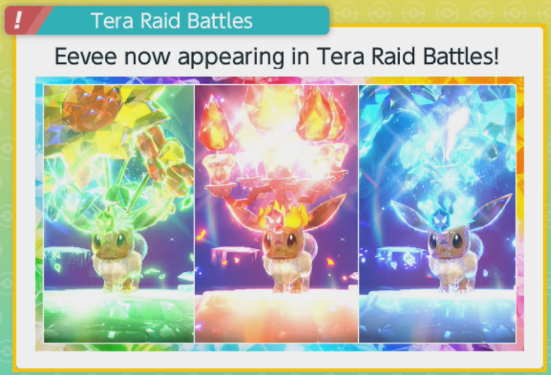 Search Out Eevee in 7-Star Tera Raid Battles and Mass Outbreaks