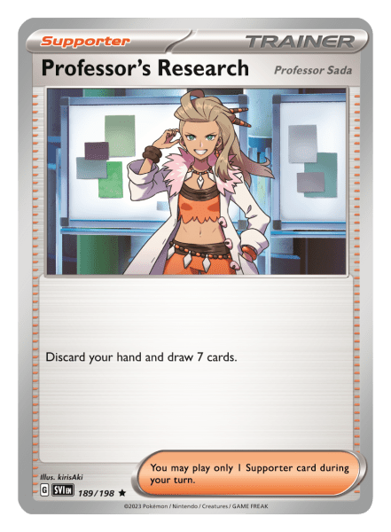 Card of Professor's Research, Professor Sada