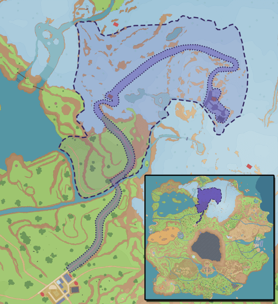 Map showing how to get to Montenevera