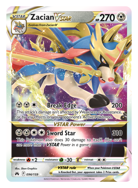 Zacian VSTAR TCG card