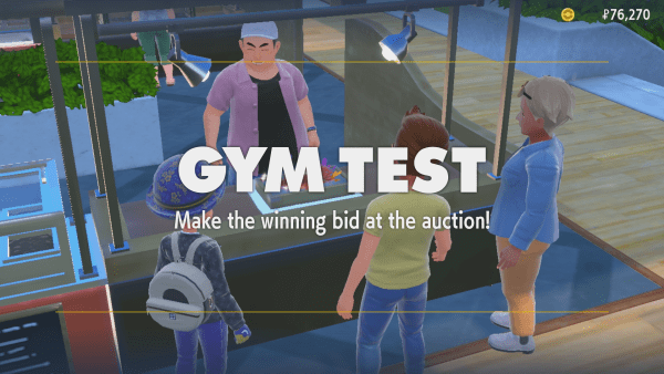 GYM TEST Make the winning bid at the auction!