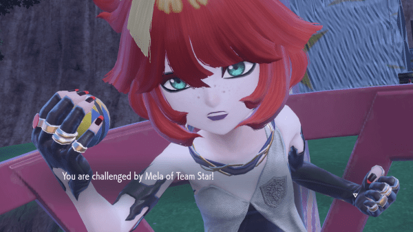 You are challenged by Mela of Team Star!