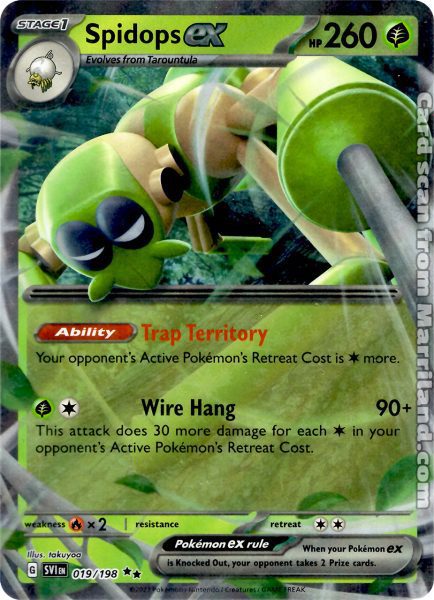 Spidops ex TCG card